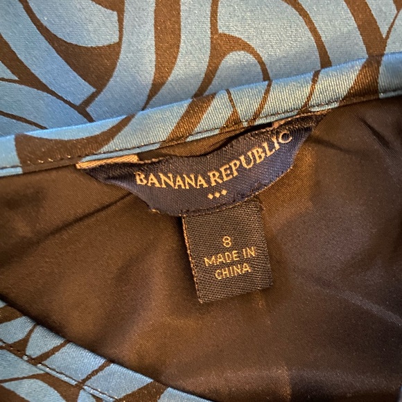 Banana Republic blue & black pattern dress - Picture 4 of 7